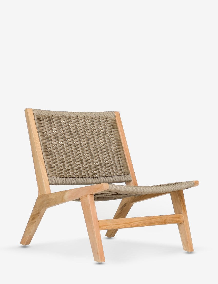 Hagen Club Side Chair, teak frame/All-weather leather