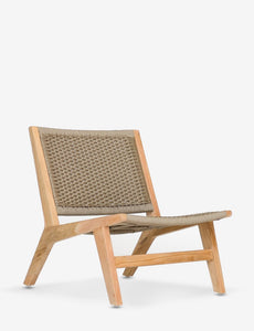 Hagen Club Side Chair, teak frame/All-weather leather