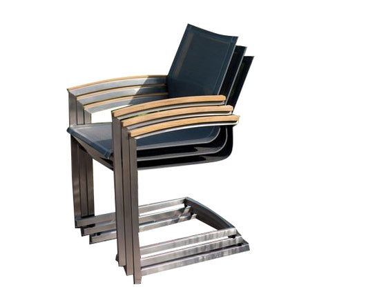 Athens stacking rocker armchair