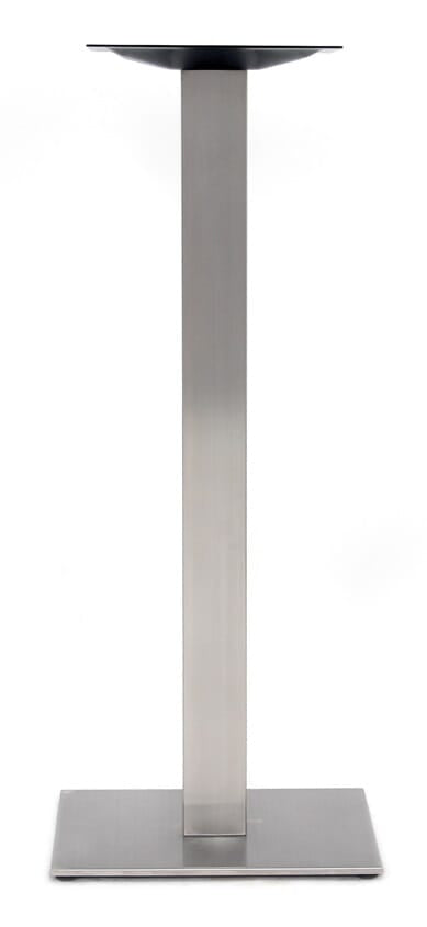 Santorini Bar table base ONLY - Sq Base (For med Round/Square), SS 304 Gr. (22" base)