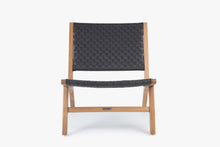 Load image into Gallery viewer, Hagen Club Side Chair, teak frame/All-weather leather