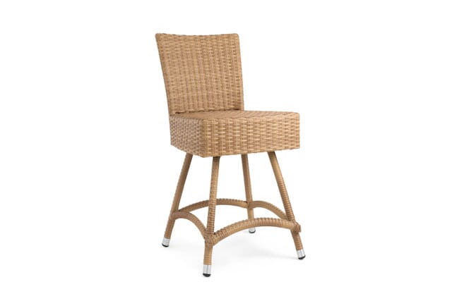 Kinshasa Swivel Bar Chair, Double thick footrest