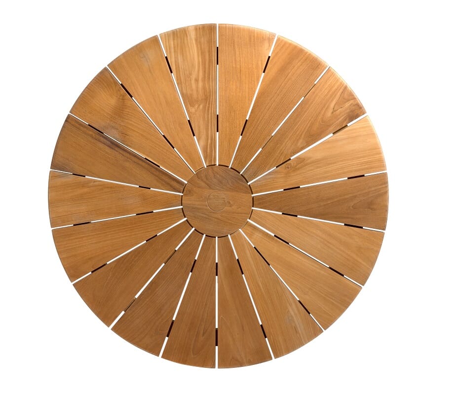 Star Teak Round Tabletop