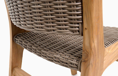 Hagen Side chair, teak frame/All-weather leather