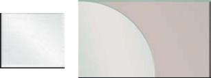 Glass Tabletop, Rect, S 51x24in