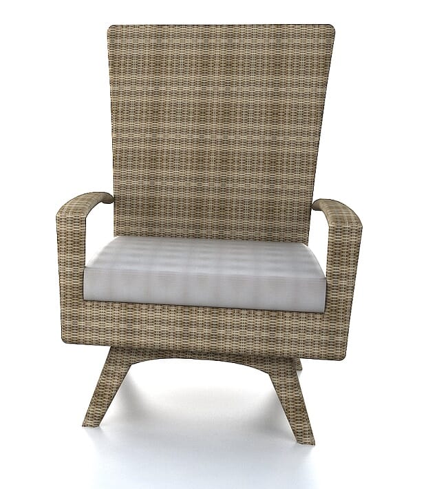 Granada DS Swivel Club Arm Chair, High Back