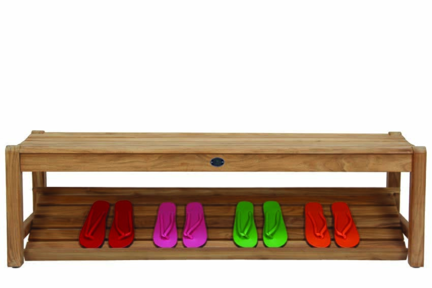 Halifax Backless Bench with Storage Shelf