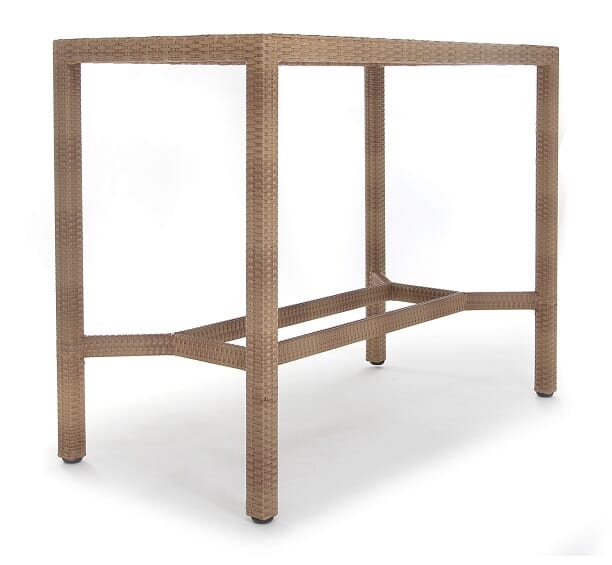 Valencia Rectangular Bar Table (28x55") W Grill Underside