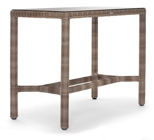 Valencia Rectangular Bar Table (28x55") W Grill Underside