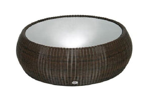 Sherena Coffee Table 39" Round, Low, (3/8" INSET Glass Top Additional)