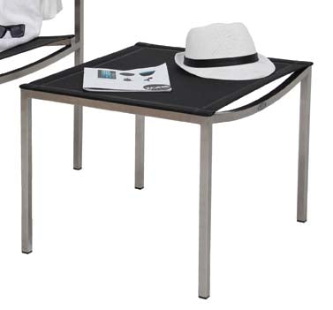 Firenze ottoman, Stainless and Batyline Sling