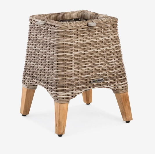 Tanzania Side Table BASE ONLY - w/ Teak Legs (22" Square and 24" Round Teak table top Additional)