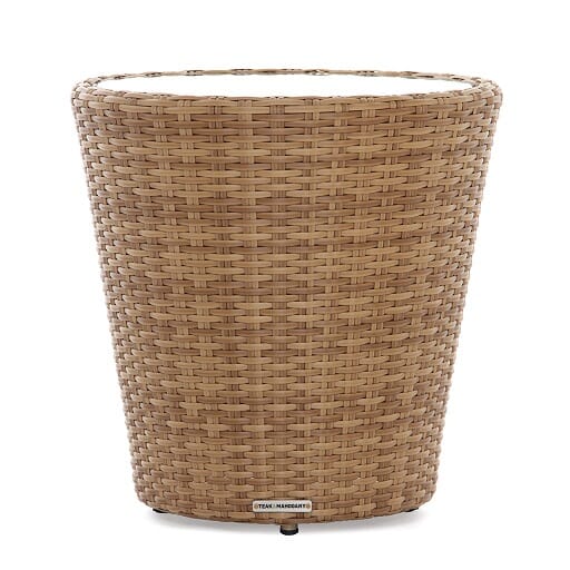 Barcelona Round side table, with embeded Glass (Additional)