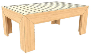 Denver Coffee Table, Rect 47x24in