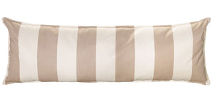 Rectangular Throw Cushion 52x18" -- 1-piece Dacron Fill, Sunbrella Regency Sand, with Velcro Straps