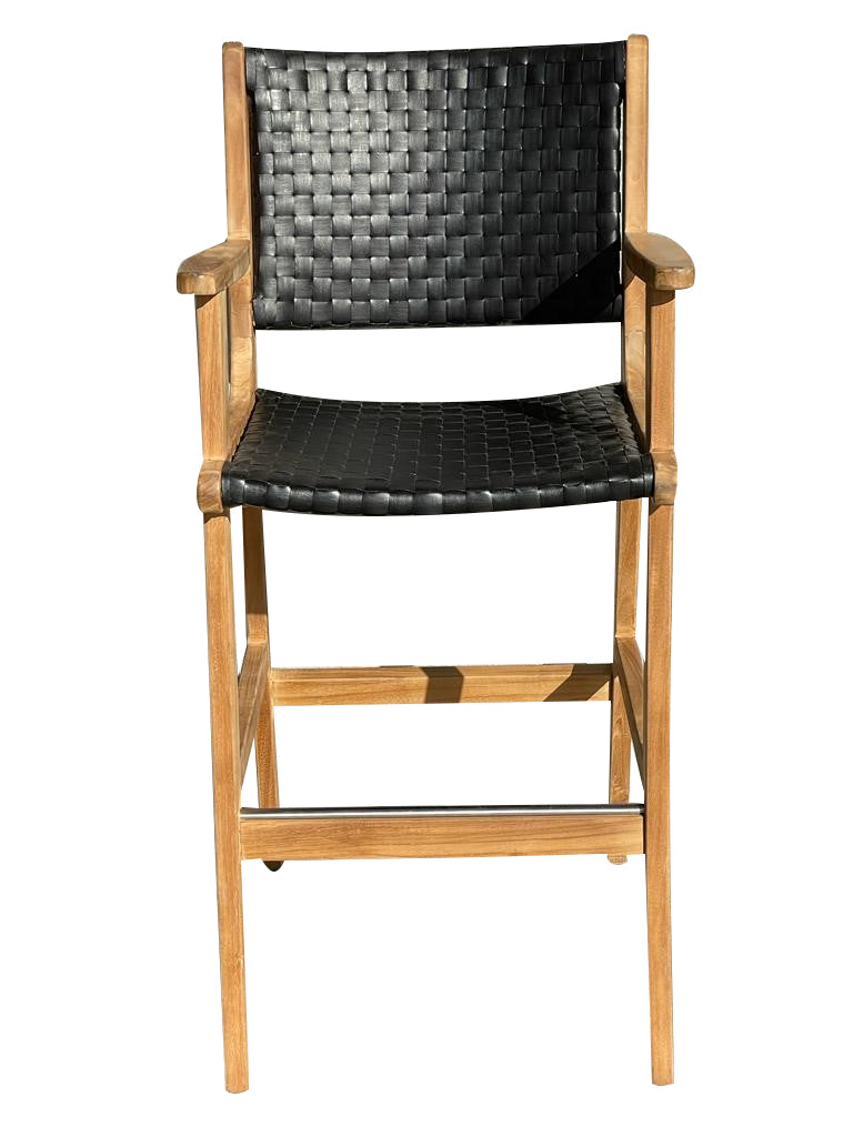 Hagen bar armchair black