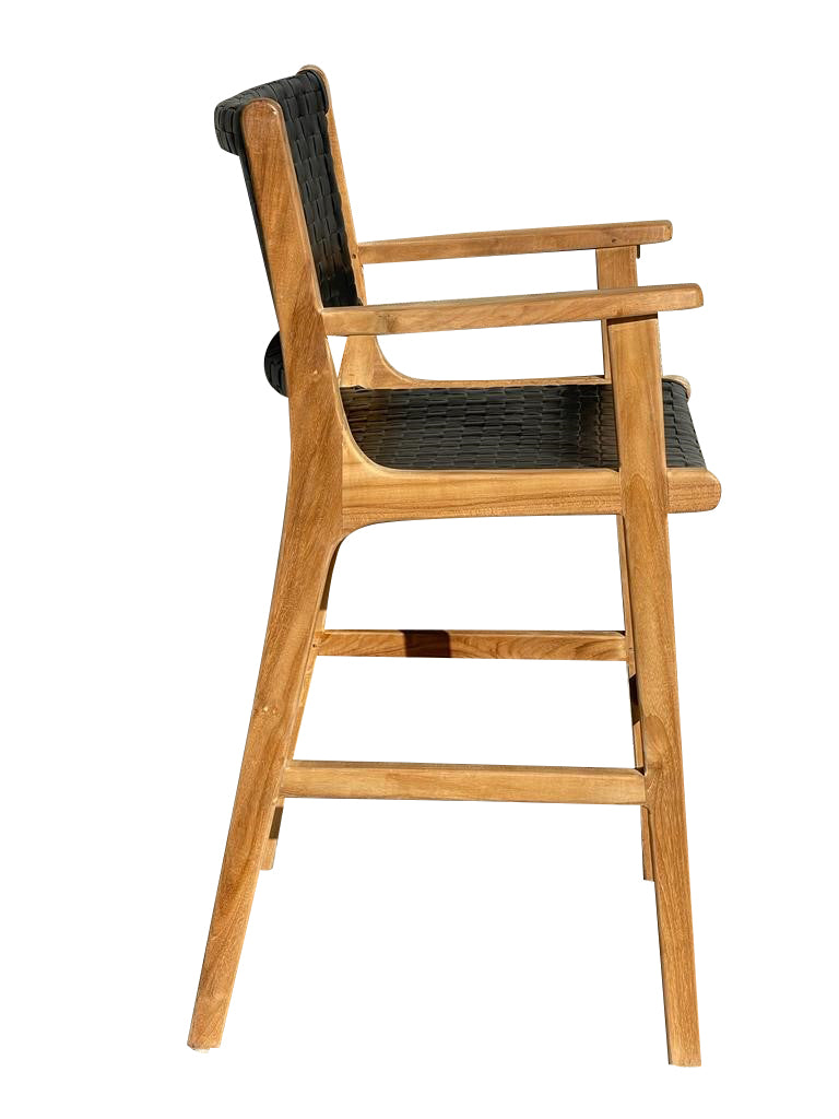 Hagen bar armchair black