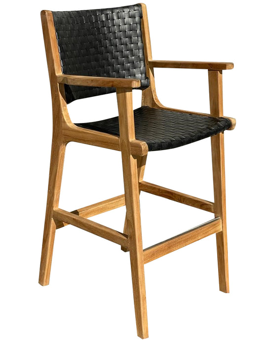 Hagen bar armchair black