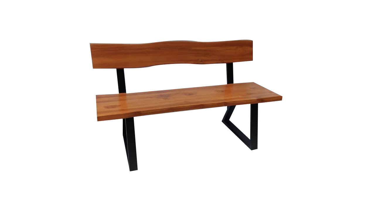 Live edge bench