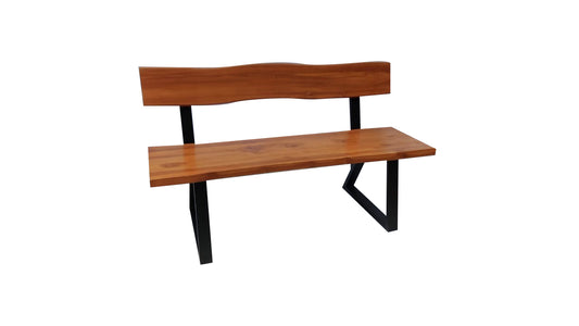 Live edge bench