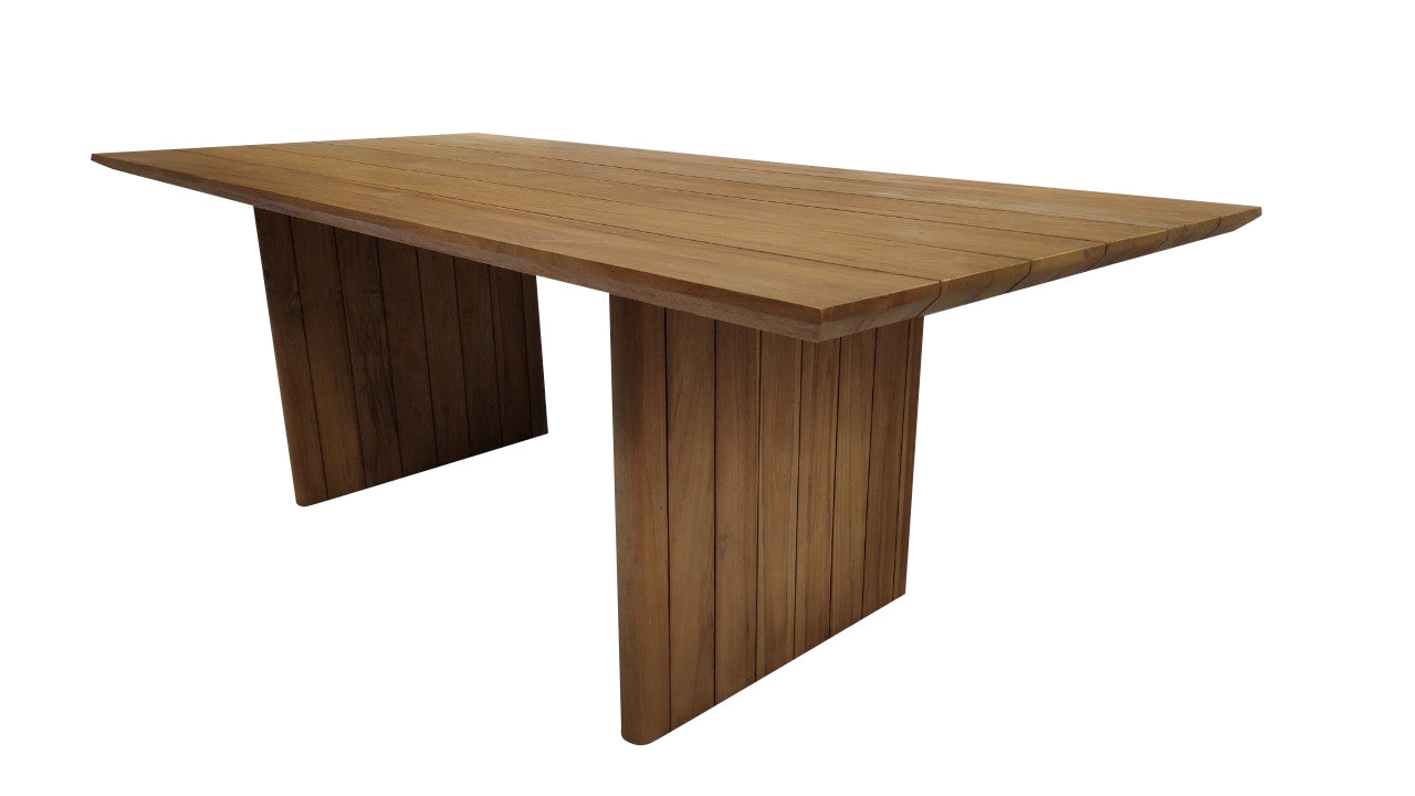 Live edge table with wood legs