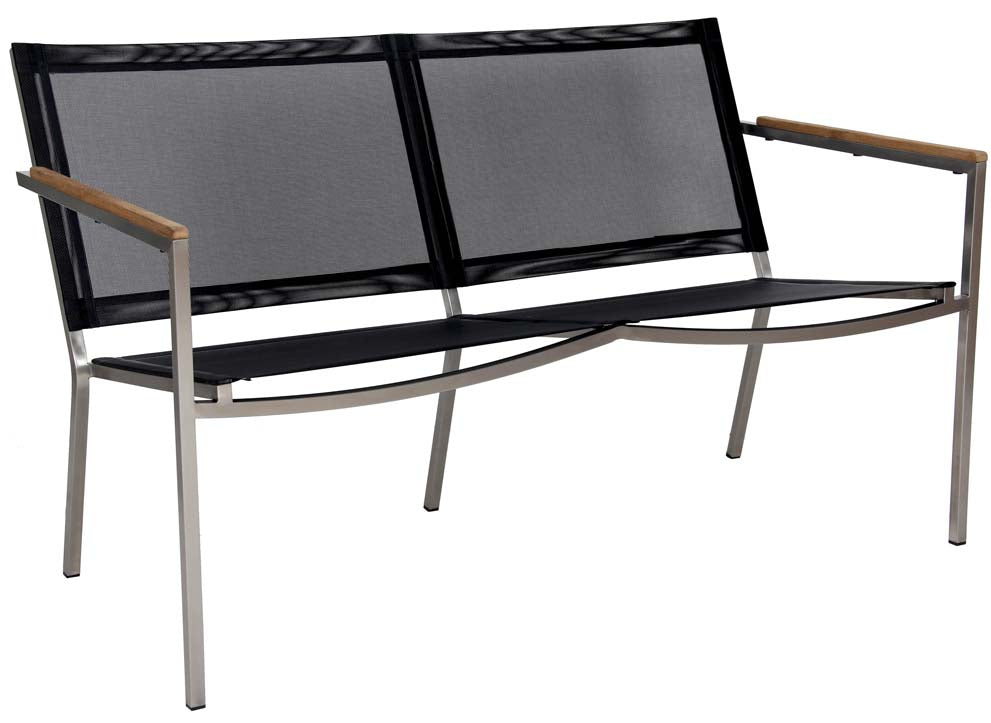 Firenze Loveseat 2S, Stainless and Batyline Sling