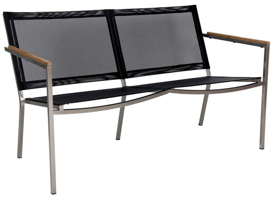 Firenze Loveseat 2S, Stainless and Batyline Sling
