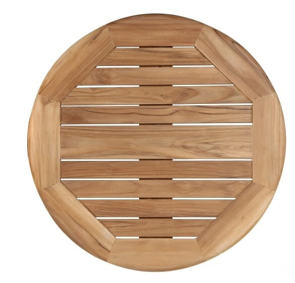 Teak table top round hotsell