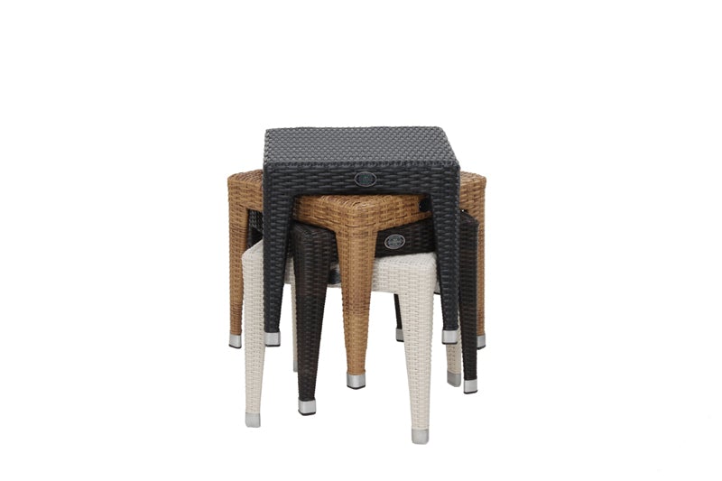 Napoli Square sidetable/Backless Stool (18")