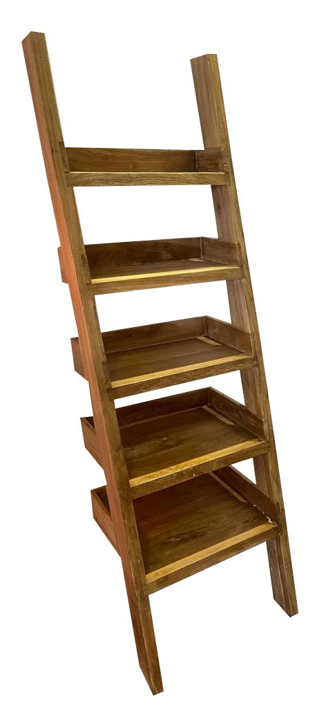 Teak storage ladder