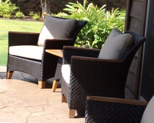Zanzibar Club Chair Cushion (2 piece), Sunbrella with Piping