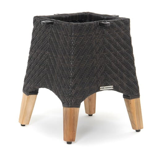Zanzibar Side Table BASE ONLY - w/ Teak Legs  (22" Square and 24" Round Teak table top Additional)